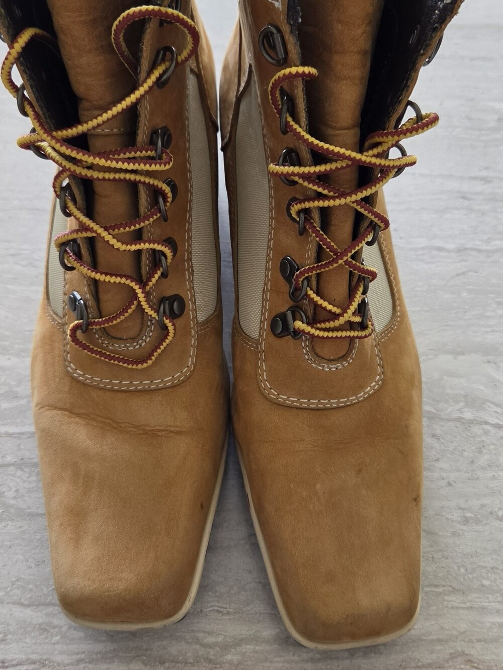 Vintage Timberland Square Toe Wedge Chukka Boots - Picture 11 of 13